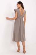 Sukienka Model MI-SK-122126.77 Dark Beige - Italy Moda Italy Moda Sukienka Model MI-SK-122126.77 Dark Beige - Italy Moda Italy Moda