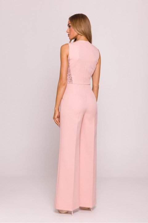 Kombinezon Model MOE866 Powder Pink - Moe Moe Kombinezon Model MOE866 Powder Pink - Moe Moe