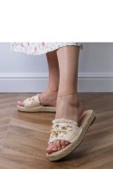 Sandał Klapki Model Morsa X5-373 Beige - PRIMO PRIMO Sandał Klapki Model Morsa X5-373 Beige - PRIMO PRIMO