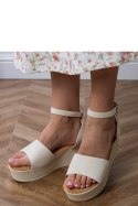 Sandały Model Ganra LOLO23 Beige - PRIMO PRIMO Sandały Model Ganra LOLO23 Beige - PRIMO PRIMO