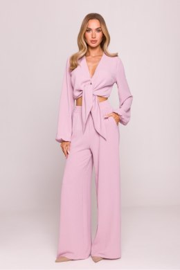 Spodnie Damskie Model MOE862 Dirty Pink - Moe Moe