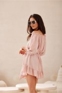 Sukienka Model Giulia PRO SUK0523 Pink - Roco Fashion Roco Fashion Sukienka Model Giulia PRO SUK0523 Pink - Roco Fashion Roco Fashion