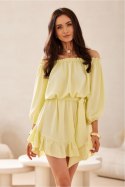 Sukienka Model Giulia ZOL SUK0523 Yellow - Roco Fashion Roco Fashion Sukienka Model Giulia ZOL SUK0523 Yellow - Roco Fashion Roco Fashion
