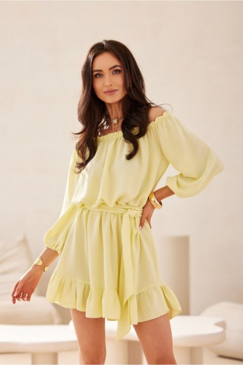 Sukienka Model Giulia ZOL SUK0523 Yellow - Roco Fashion Roco Fashion Sukienka Model Giulia ZOL SUK0523 Yellow - Roco Fashion Roco Fashion