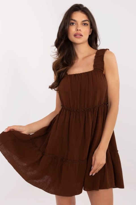 Sukienka Model MI-SK-A5036.78 Brown - Italy Moda Italy Moda Sukienka Model MI-SK-A5036.78 Brown - Italy Moda Italy Moda