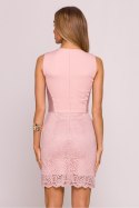 Sukienka Model MOE864 Powder Pink - Moe Moe Sukienka Model MOE864 Powder Pink - Moe Moe