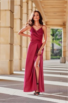 Sukienka Model Salma BOR SUK0462 Bordo - Roco Fashion Roco Fashion