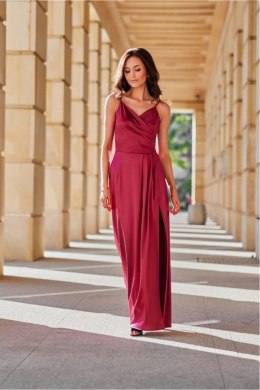 Sukienka Model Salma BOR SUK0462 Bordo - Roco Fashion Roco Fashion