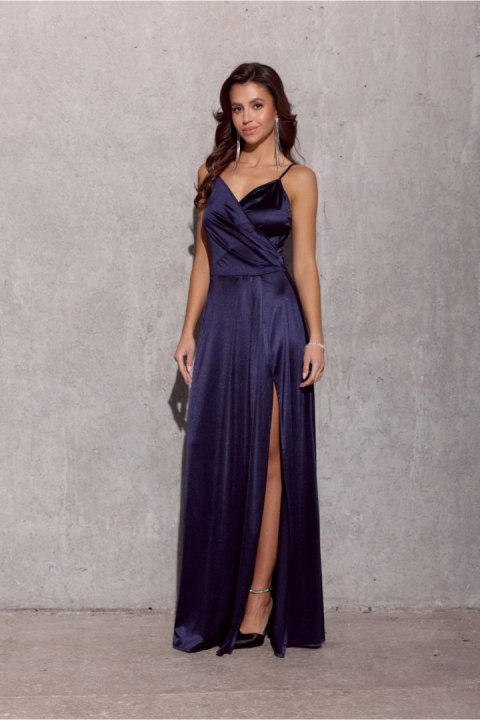 Sukienka Model Salma GRA SUK0462 Navy - Roco Fashion Roco Fashion Sukienka Model Salma GRA SUK0462 Navy - Roco Fashion Roco Fashion
