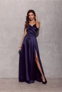 Sukienka Model Salma GRA SUK0462 Navy - Roco Fashion Roco Fashion Sukienka Model Salma GRA SUK0462 Navy - Roco Fashion Roco Fashion