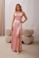 Sukienka Model Salma ROZ SUK0462 Pink - Roco Fashion Roco Fashion Sukienka Model Salma ROZ SUK0462 Pink - Roco Fashion Roco Fashion