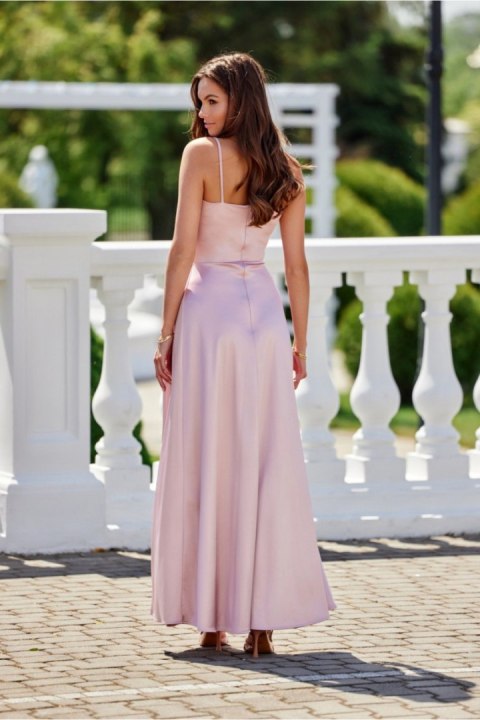 Sukienka Model Salma ROZ SUK0462 Pink - Roco Fashion Roco Fashion Sukienka Model Salma ROZ SUK0462 Pink - Roco Fashion Roco Fashion