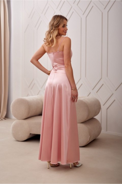 Sukienka Model Salma ROZ SUK0462 Pink - Roco Fashion Roco Fashion Sukienka Model Salma ROZ SUK0462 Pink - Roco Fashion Roco Fashion