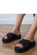 Sandał Klapki Model Juko PL365 Black - PRIMO PRIMO Sandał Klapki Model Juko PL365 Black - PRIMO PRIMO