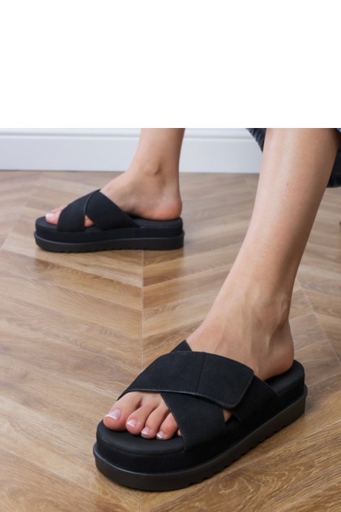 Sandał Klapki Model Juko PL365 Black - PRIMO PRIMO Sandał Klapki Model Juko PL365 Black - PRIMO PRIMO