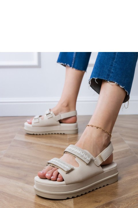 Sandały Model Jenisej PL367 Beige - PRIMO PRIMO Sandały Model Jenisej PL367 Beige - PRIMO PRIMO