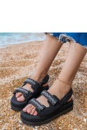 Sandały Model Jenisej PL367 Black - PRIMO PRIMO Sandały Model Jenisej PL367 Black - PRIMO PRIMO