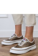 Trampki Model Greta FY-110 Brown - PRIMO PRIMO Trampki Model Greta FY-110 Brown - PRIMO PRIMO
