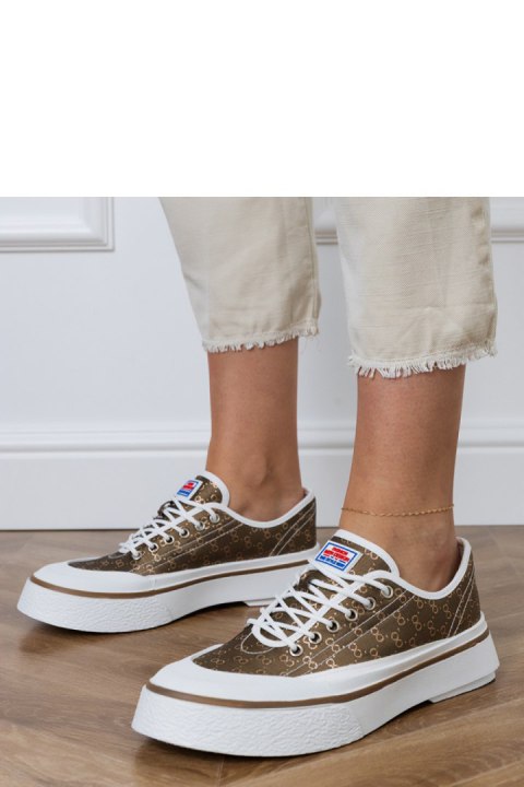 Trampki Model Greta FY-110 Brown - PRIMO PRIMO Trampki Model Greta FY-110 Brown - PRIMO PRIMO