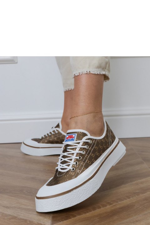 Trampki Model Greta FY-110 Brown - PRIMO PRIMO Trampki Model Greta FY-110 Brown - PRIMO PRIMO