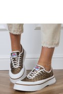 Trampki Model Greta FY-110 Brown - PRIMO PRIMO Trampki Model Greta FY-110 Brown - PRIMO PRIMO