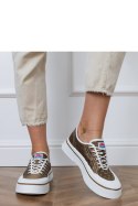 Trampki Model Greta FY-110 Brown - PRIMO PRIMO Trampki Model Greta FY-110 Brown - PRIMO PRIMO