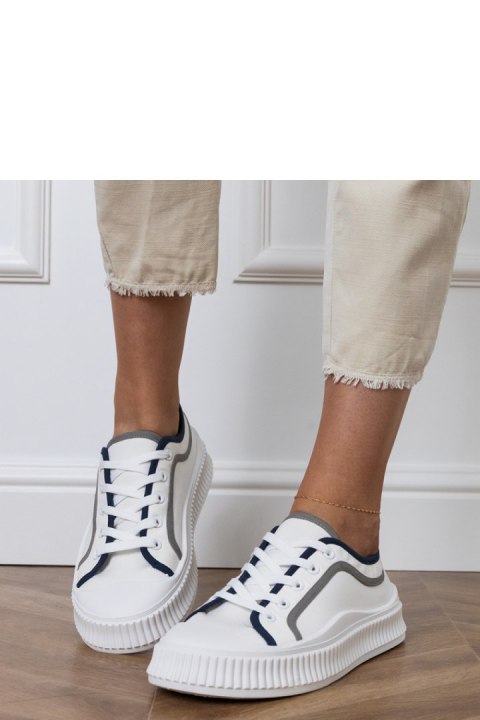 Trampki Model Salis FY-111 White - PRIMO PRIMO Trampki Model Salis FY-111 White - PRIMO PRIMO