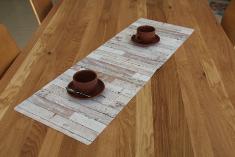Bieżnik na stół VINTAGE WHITE 95x33 cm Bieżnik na stół VINTAGE WHITE 95x33 cm