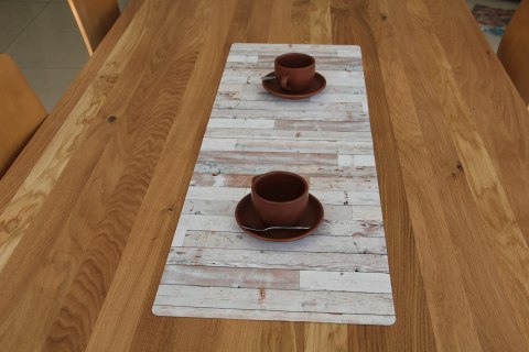 Bieżnik na stół VINTAGE WHITE 95x33 cm Bieżnik na stół VINTAGE WHITE 95x33 cm
