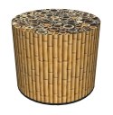 Okrągła pufa dekoracyjna - BAMBOO Okrągła pufa dekoracyjna - BAMBOO