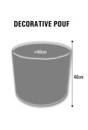 Okrągła pufa dekoracyjna - SOLID Okrągła pufa dekoracyjna - SOLID