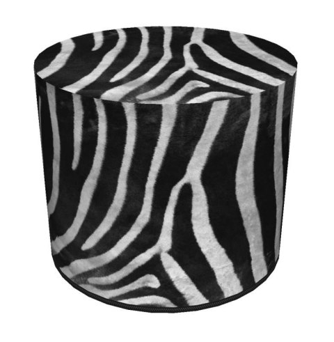 Okrągła pufa dekoracyjna - ZEBRA Okrągła pufa dekoracyjna - ZEBRA
