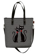 Torba shopper MAXA - Czarne Koty Torba shopper MAXA - Czarne Koty