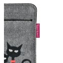 Etui na smartfon XXL antracyt CZARNE KOTY Etui na smartfon XXL antracyt CZARNE KOTY