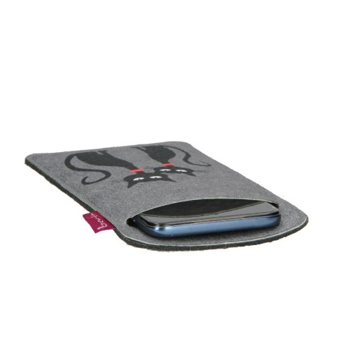 Etui na smartfon XXL antracyt CZARNE KOTY Etui na smartfon XXL antracyt CZARNE KOTY