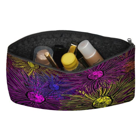 Kosmetyczka Pocket antracyt DAISY NIGHT Kosmetyczka Pocket antracyt DAISY NIGHT
