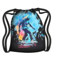 Wodoodporny, lekki Worek - Plecak miejski z nadrukiem - Skater Wodoodporny, lekki Worek - Plecak miejski z nadrukiem - Skater