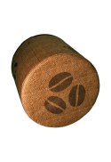 Okrągła pufa dekoracyjna - JUTE COFFEE Okrągła pufa dekoracyjna - JUTE COFFEE