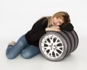 Okrągła pufa dekoracyjna - TYRES Okrągła pufa dekoracyjna - TYRES