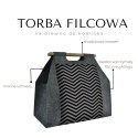 Torba na drewno kominkowe - ZIGZAG Torba na drewno kominkowe - ZIGZAG