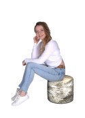 Pufa Walec Codura GR Brzoza 40x40 cm Pufa Walec Codura GR Brzoza 40x40 cm