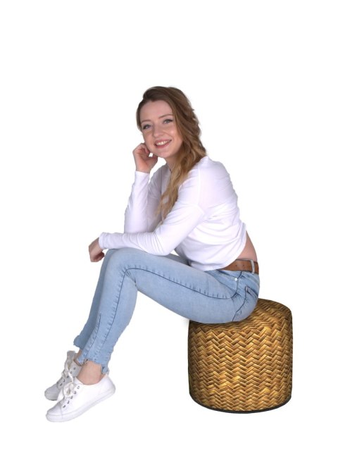 Pufa Walec Codura GR Rattan 40x40 cm Pufa Walec Codura GR Rattan 40x40 cm