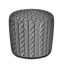 Pufa Walec Codura GR Warkocz 40x40 cm Pufa Walec Codura GR Warkocz 40x40 cm