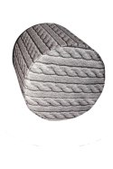 Pufa Walec Codura GR Warkocz 40x40 cm Pufa Walec Codura GR Warkocz 40x40 cm