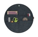 Organizer na ścianę Kółko z kieszeniami Antracyt L - 35 cm Organizer na ścianę Kółko z kieszeniami Antracyt L - 35 cm