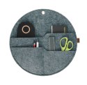Organizer na ścianę Kółko z kieszeniami szary L - 35 cm Organizer na ścianę Kółko z kieszeniami szary L - 35 cm