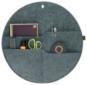 Organizer na ścianę Kółko z kieszeniami szary XL - 45 cm Organizer na ścianę Kółko z kieszeniami szary XL - 45 cm