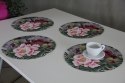Zestaw podkładek na stół okrągłych 4D - IKEBANA Zestaw podkładek na stół okrągłych 4D - IKEBANA