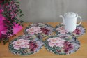 Zestaw podkładek na stół okrągłych 4D - IKEBANA Zestaw podkładek na stół okrągłych 4D - IKEBANA