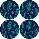 Zestaw podkładek na stół okrągłych 4D - JUNIPER Zestaw podkładek na stół okrągłych 4D - JUNIPER